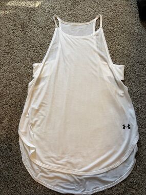 Under Armour White Women's Lightweight Racerback Tank